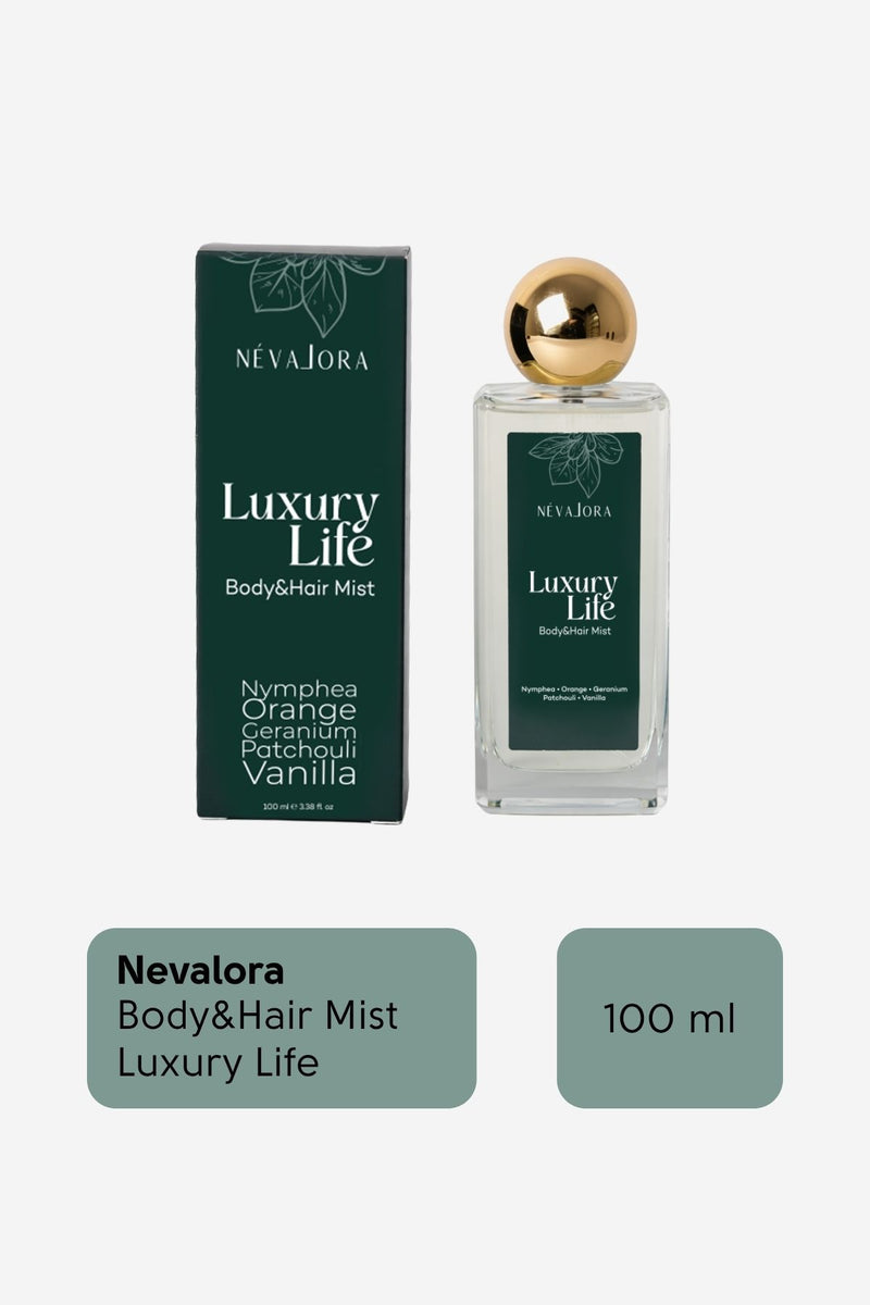 NEVALORA BODY MIST LUXURY LIFE / BOLLUK VE BEREKET TEMALI SAÇ VE VÜCUT SPREYİ - 100ml