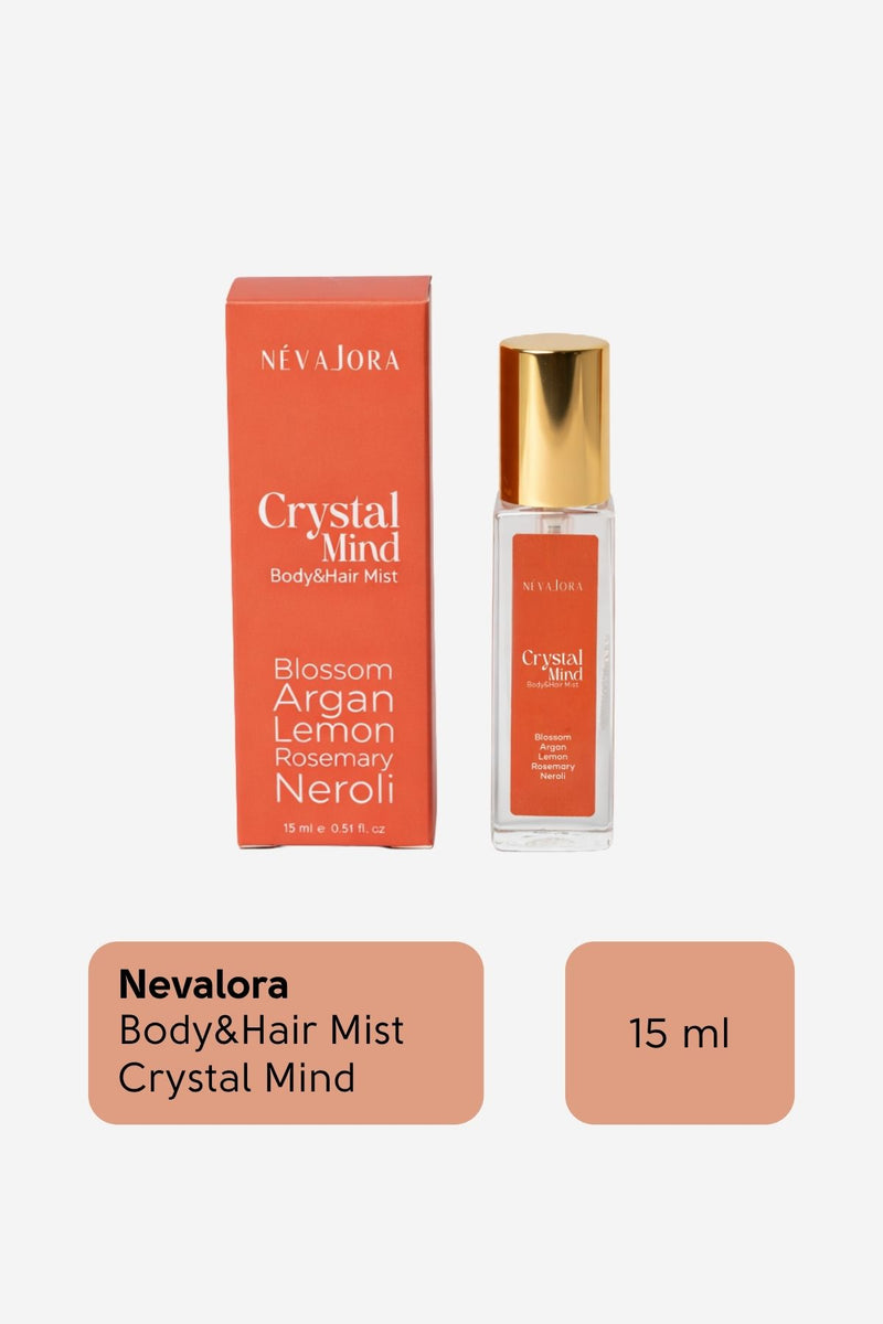 NEVALORA BODY MIST CRYSTAL MIND / FOKUS TEMALI SAÇ VE VÜCUT SPREYİ - 15ml