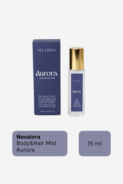 NEVALORA BODY MIST AURA (AURORA) / ENERJİ VE IŞIK TEMALI SAÇ VE VÜCUT SPREYİ - 15ml